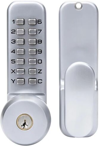 Zinc Alloy Combination Mechanical Digital Door Lock No Power Push Button Code Locks for Home Security Furniture Hardware 1Pcs in Saudi Arabia