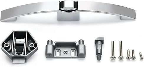 Camper Car Push Lock with Handle RV Caravan Boat Motor Home Cabinet Drawer Latch Button Locks for Furniture Handle Hardware 1Pcs(Bright Chrome 128mm) in Saudi Arabia
