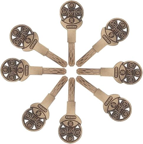Brass Cylinder C Grade Copper Door Lock Core with 8 Keys Lock Core Double Open Hardware 1Pcs(90mm-Center) in Saudi Arabia