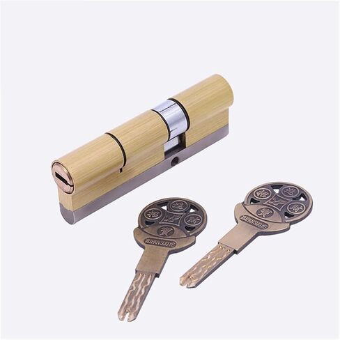Brass Cylinder C Grade Copper Door Lock Core with 8 Keys Lock Core Double Open Hardware 1Pcs(90mm-Center) in Saudi Arabia