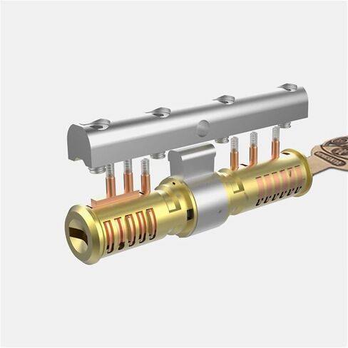 Brass Cylinder C Grade Copper Door Lock Core with 8 Keys Lock Core Double Open Hardware 1Pcs(90mm-Center) in Saudi Arabia