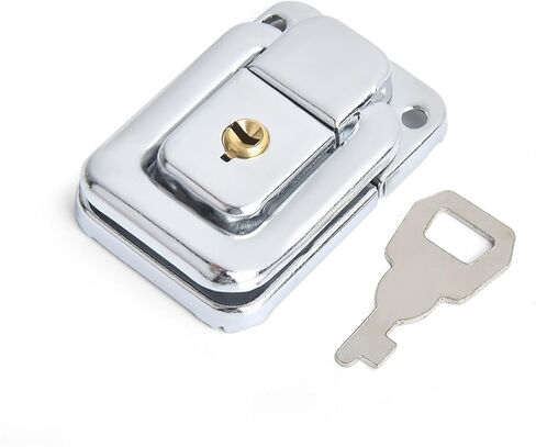 صناديق الخزانة الربيع المحملة مزلاج الصيد تبديل HASP HASP HASP لانزلاق الباب SILING WINDOW HARDWARE TOOL TOOL LOCK 1PCS (J108B) in Saudi Arabia