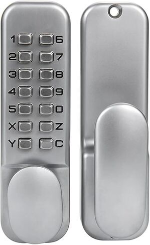 Zinc Alloy Keyless Door Lock Mechanical Combination Lock Door Lock Code Lock for Home Handle Door Hardware 3 Color 1Pcs(Bronze) in Saudi Arabia