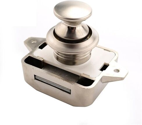 Camper Car Lock 20mm Push Lock for RV Yacht Furniture Door Hardware Cabinet Drawer Locks Handles Kids Lock 20Pcs(Big-Chrome) in Saudi Arabia