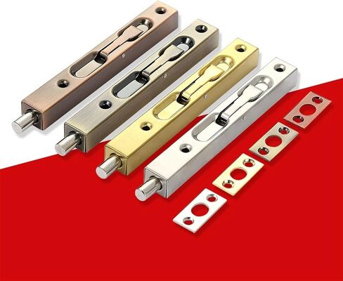 4/6/8/10 Inch Stainless Steel Hidden Door Bolt Security Guard Door Latch Sliding Door Lock Bathroom Bolt Proof Hardware 1Pcs(Gold 12inch) in Saudi Arabia
