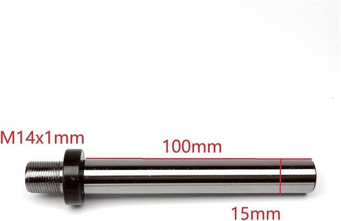 الصلبة M14x1mm M14 قضبان المغزل الخيوط شانك DIY Woodworking (D20-L125) in Saudi Arabia