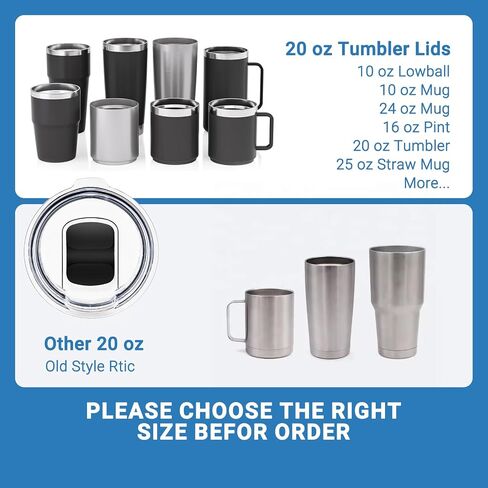 20 oz Tumbler Lids,Magnetic Tumbler Lid Replacement for YETI, 2 Pack Black Tumbler Lids & 3 Pack Magnetic Slider, 10/24 oz Mug and 10 oz Lowball, Travel Spill Proof Cup Lids Covers BPA Free in Saudi Arabia