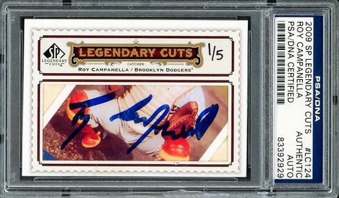 Roy Campanella موقعة 2009 Upper Deck SP CATS CATS CARDS #LC124 BROOKLYN DODGERS #1/5 PSA/DNA #83392929 - MLB CARDAGER in Saudi Arabia