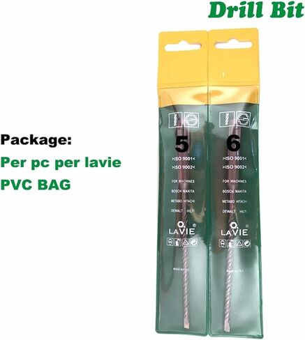 5pcs 4mm 5mm 6mm Hammer SDS بالإضافة إلى بتات الحفر مجموعة 110 مم من الطوب جدار من الطوب الحفر حفرة الحفر 016 (8x110mm 5pcs) in Saudi Arabia