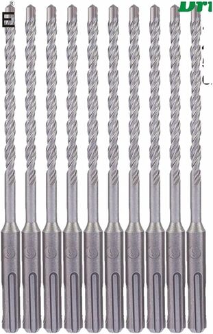 10pc/lot 4mm 5mm 6mm bits Hammer Drill Bits stet 160mm خرسانة جدار من الطوب كتلة البناء حفرة المنشار حفر 013 (6x160mm 10pcs) in Saudi Arabia