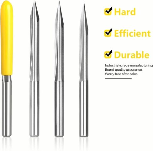 1Pcs 3.175mm Shank 2 Flutes Straight V Engraving Bits 20/30/45/60/90 Degrees Tip 0.1-0.5mm Straight V Tools(20x0.5mm) in Saudi Arabia