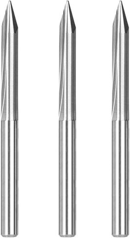 1Pcs 3.175mm Shank 2 Flutes Straight V Engraving Bits 20/30/45/60/90 Degrees Tip 0.1-0.5mm Straight V Tools(20x0.5mm) in Saudi Arabia