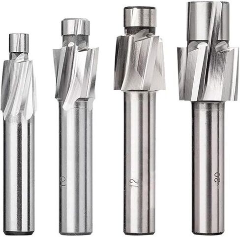 HSS Counterbore 1PCS HSS مسطح ثقب الترباس CAP CAPTINSINCH M3.2-M20 4 بت الفلوت الفلوت (M5) in Saudi Arabia