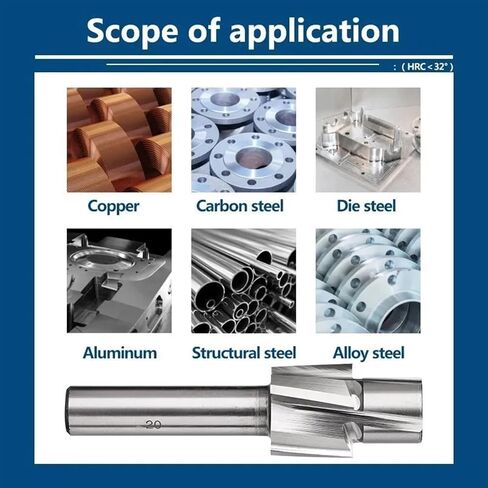 HSS Counterbore 1PCS HSS مسطح ثقب الترباس CAP CAPTINSINCH M3.2-M20 4 بت الفلوت الفلوت (M5) in Saudi Arabia