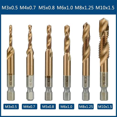 HSS4341/6542 THEAR TAP METIC TAP M3 M4 M5 M6 M6 M10 M12 MACLE SAP SAP TAP TAND METAL THELD TOOLD 1PCS (7pcs) in Saudi Arabia