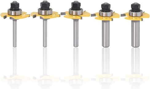 1Pcs T Slot Groove Joint Assembly Router Bit 6mm/8mm/12mm 1/4inch 1/2inch Shank 3 Flute Wood Tool(6mm Shank) in Saudi Arabia