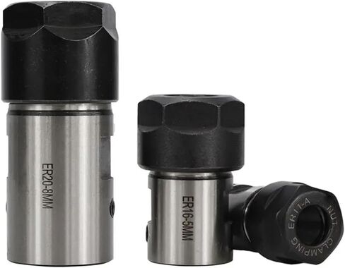1Pcs ER11 ER16 ER20 Chuck Spindle Motor Shaft Extension Rod Spindle Rod 4-16mm(C25-ER20A-50L-8MM) in Saudi Arabia