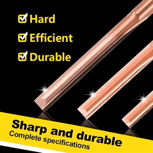 Straight Slot Wood Cutter 2 Flute Straight Coating 4mm Shank Tungsten Steel for Wood 1Pcs(4x22) in Saudi Arabia