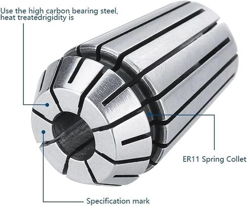 ER11 Collet Chuck 1-7mm 1/4 1/8 AA 0.008mm High Accuracy ER Spring Collet For Clamping Tool Holder 1Pcs(ER11 3.0mm) in Saudi Arabia