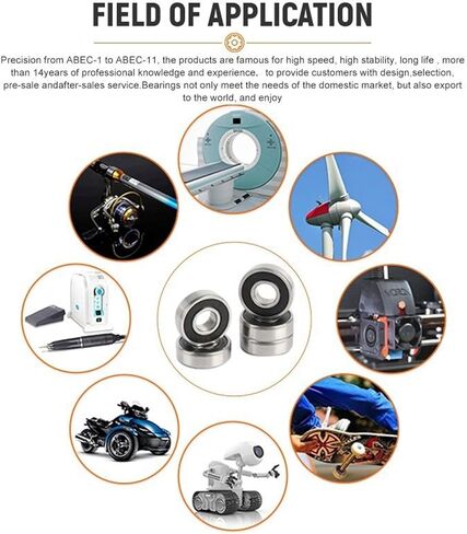 10pcs electric electric nail drill abec-9 mr148zz mr128 mr137 mr126zz mr106zz mr105zz mr104zz 623zz 693zz 684zz 686zz ball bearing (30mm) in Saudi Arabia