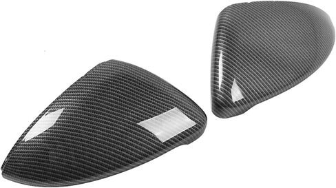 Car Rearview Mirror Cover Housing Caps Rearview Mirror Cover 2pcs Carbon Fiber Style Rearview Wing Mirror Cover Cap in Saudi Arabia