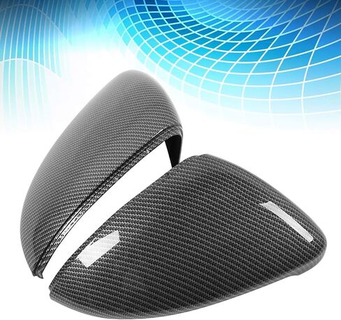 Car Rearview Mirror Cover Housing Caps Rearview Mirror Cover 2pcs Carbon Fiber Style Rearview Wing Mirror Cover Cap in Saudi Arabia