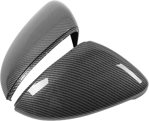 Car Rearview Mirror Cover Housing Caps Rearview Mirror Cover 2pcs Carbon Fiber Style Rearview Wing Mirror Cover Cap in Saudi Arabia