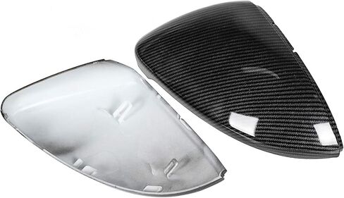 Car Rearview Mirror Cover Housing Caps Rearview Mirror Cover 2pcs Carbon Fiber Style Rearview Wing Mirror Cover Cap in Saudi Arabia