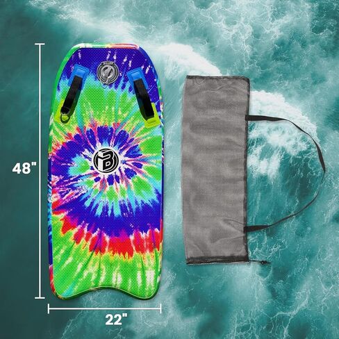 Inflatable Bodyboard Portable Surfboard with Hammer Seam Technology Storage 48 Inch Super Folding Body Board with Max Inflation Pressure 15PSI in Kuwait