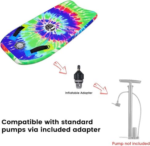 Inflatable Bodyboard Portable Surfboard with Hammer Seam Technology Storage 48 Inch Super Folding Body Board with Max Inflation Pressure 15PSI in Kuwait