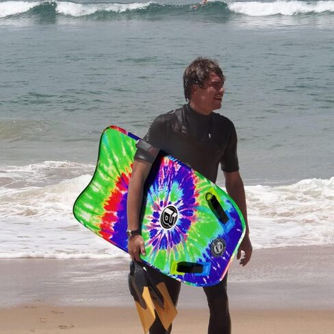 Inflatable Bodyboard Portable Surfboard with Hammer Seam Technology Storage 48 Inch Super Folding Body Board with Max Inflation Pressure 15PSI in Kuwait