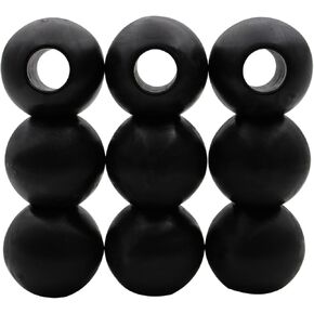 كرة خط الرصيف خط الخطوط تمنع خطوط ارتداء وتهدئة الخدمة الثقيلة ، كرة الأسطوانة الرصلية ، و ack accessorie ، حبل بحري قياسي ، مجموعة من 9 كرات سوداء in Kuwait