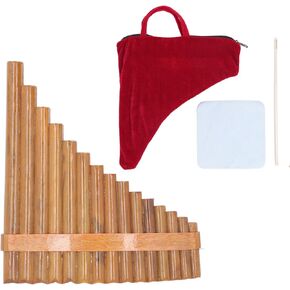 Professional Wooden Panpipe Pan Flute 15 Pipes G Key Woodwind Musical Instrument Pan Pipe Flute (Right Hand) in Saudi Arabia