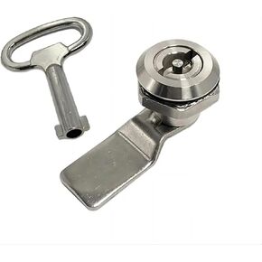 Stainless Steel MS705 Tool Lock with Rotating Tongue for Industrial Cabinet Cam Lock 18mm Electric Cabinet Lock Keys 1Pcs(H7mm-Stainless) in Saudi Arabia