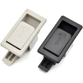 XK111 Industrial Electric Cabinet Black Plastic Keyless Percussion Close Inline Panel Latch Lock 1Pcs(XK111W) in Kuwait