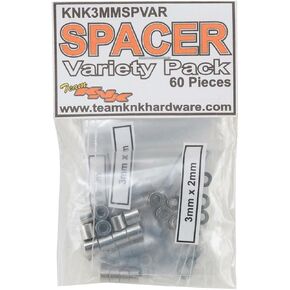 (60) Piece 3mm Aluminum Spacer Variety Pack in Saudi Arabia