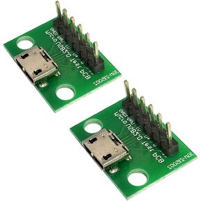 WLGQ Micro USB 2.0 Test PCB Breakout Board, 6-Pin Interface, 10 Pack in Kuwait