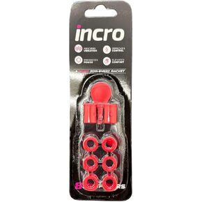 INCRO Padel Dretcet Reded Red - ثمانية عبوات ، مطاطية متينة - التحكم في الاهتزاز المحسن in Kuwait
