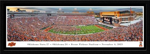 Oklahoma State Bedlam Celebration - Unframed 40 x 13.5 Poster by Blakeway Panoramas in Saudi Arabia