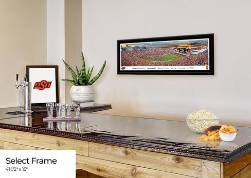 Oklahoma State Bedlam Celebration - Unframed 40 x 13.5 Poster by Blakeway Panoramas in Saudi Arabia