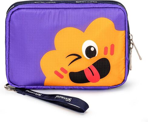 Stbernard Small First Aid Kit for Kids and Adults, Medical Kit with Digital Thermometer for Home, Travel, Hiking, Backpack, 6.3x4.33x1.97in, Purple in Saudi Arabia