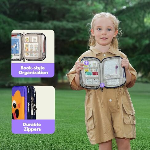 Stbernard Small First Aid Kit for Kids and Adults, Medical Kit with Digital Thermometer for Home, Travel, Hiking, Backpack, 6.3x4.33x1.97in, Purple in Saudi Arabia