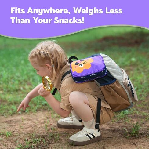Stbernard Small First Aid Kit for Kids and Adults, Medical Kit with Digital Thermometer for Home, Travel, Hiking, Backpack, 6.3x4.33x1.97in, Purple in Saudi Arabia