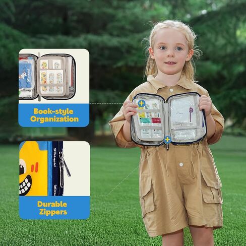 Stbernard Small Aid Aid Kit للأطفال والبالغين ، مجموعة طبية مع مقياس حرارة رقمي للمنزل ، والسفر ، والمشي لمسافات طويلة ، وظهر الظهر ، 6.3x4.33x1.97in ، الأرجواني in Kuwait