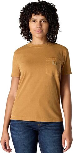 Carhartt Womens Relaxed Fit Lightweight Short Sleeve Garment Dye Pocket T-Shirt in Saudi Arabia