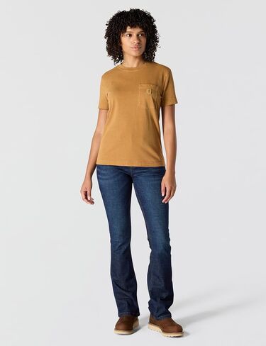 Carhartt Womens Relaxed Fit Lightweight Short Sleeve Garment Dye Pocket T-Shirt in Saudi Arabia