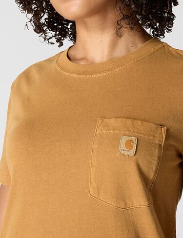 Carhartt Womens Relaxed Fit Lightweight Short Sleeve Garment Dye Pocket T-Shirt in Saudi Arabia
