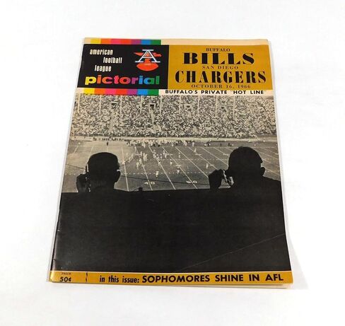 1966 San Diego Chargers في برنامج Buffalo Bills AFL لكرة القدم 10-16-66-برامج اتحاد كرة القدم الأميركي in Saudi Arabia