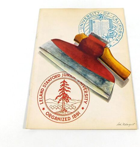 1967 California at Stanford College Football Program 11-18-67 - College Programs in Saudi Arabia