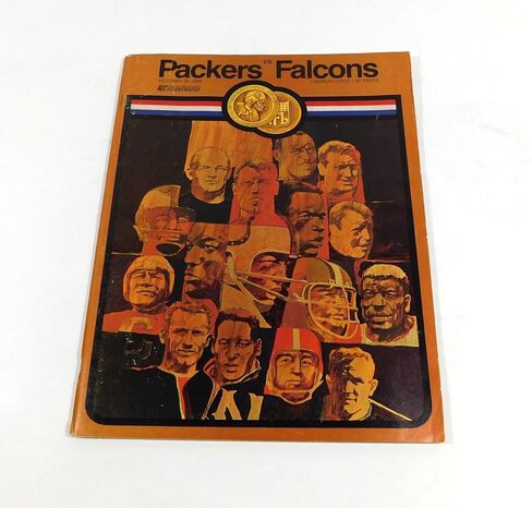 1969 Atlanta Falcons at Bay Packers NFL Football Program 10-26-69 - NFL Programs in Kuwait